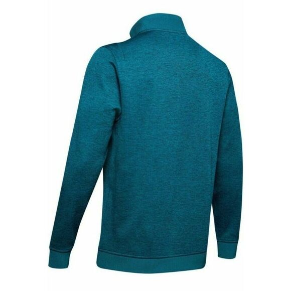 Under Armour 1281267 417 Storm Teal Blue Men Sz M Golf 1/4 Zip LS Sweater Fleece - Picture 4 of 7